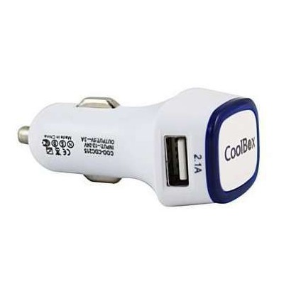 Cargador USB para Coche 2 Puertos CoolBox CDC215 15W